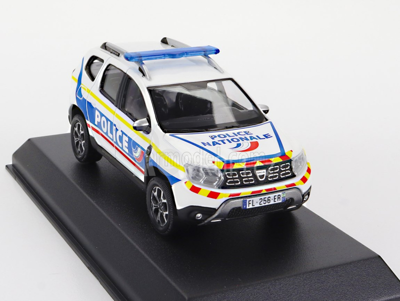 Norev Dacia Duster Police Nationale 2021 1:43 Bílá Modrá Žlutá