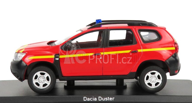 Norev Dacia Duster Pompiers 2020 1:43 Červená Žlutá
