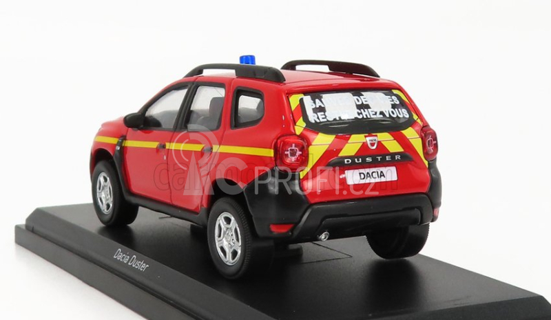Norev Dacia Duster Pompiers 2020 1:43 Červená Žlutá