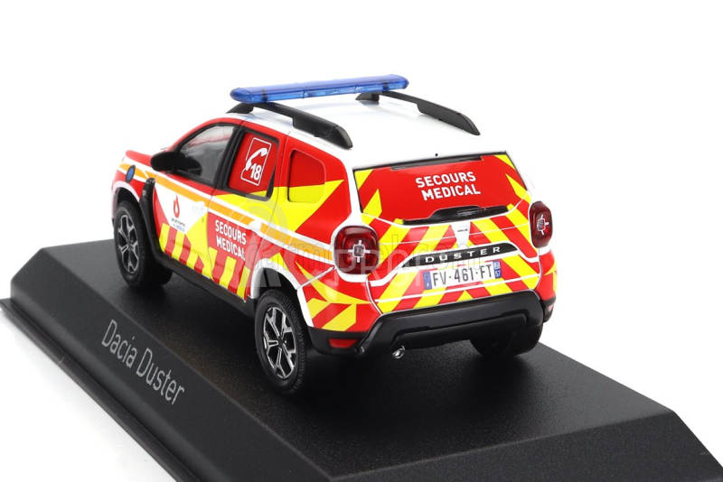 Norev Dacia Duster Sapeurs Pompiers 57 Medical 2020 1:43 Červená Žlutá