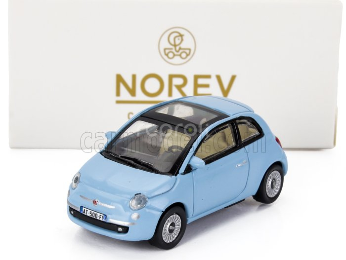 Norev Fiat Nuova 500 2008 1:87 Světle Modrá