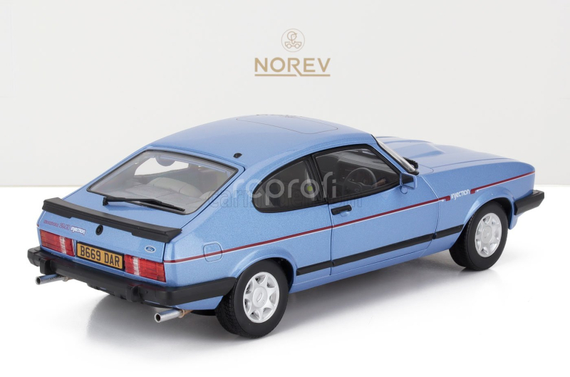 Norev Ford england Capri Mkiii 2.8 Injection Rhd 1984 1:18 Světle Modrá Met