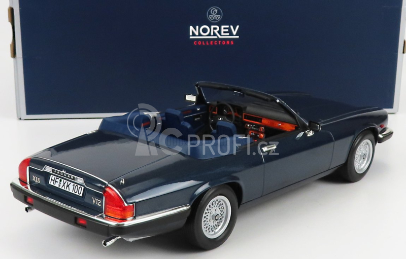 Norev Jaguar Xj-s Cabriolet 1988 1:18 Blue