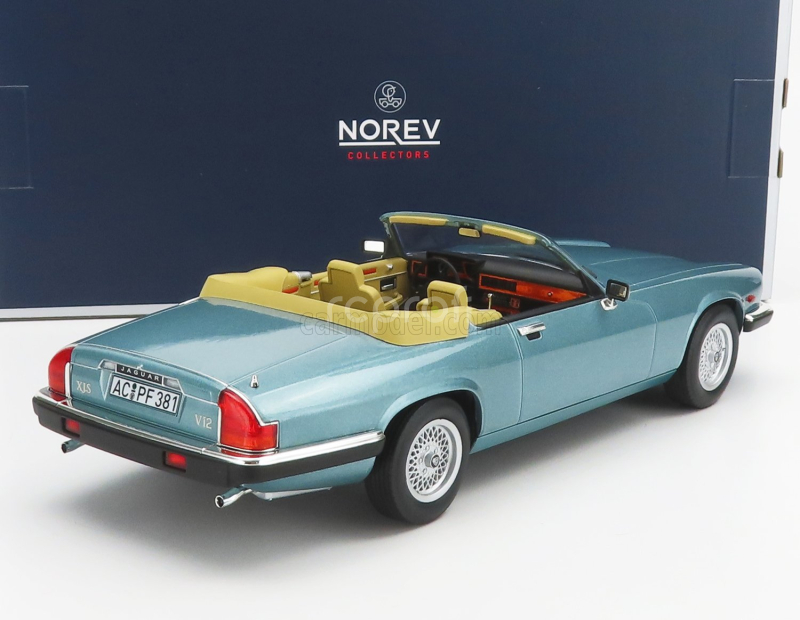 Norev Jaguar Xj-s Cabriolet 1988 1:18 Světle Modrá