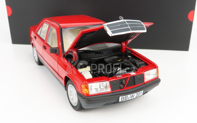 Norev Mercedes benz 190e (w201) 1982 1:18 Signál Červený