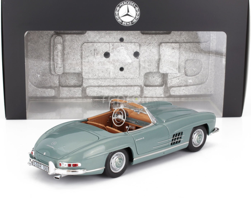 Norev Mercedes benz 300sl Roadster Spider (w198ii) 1957 1:18 Světle Zelená