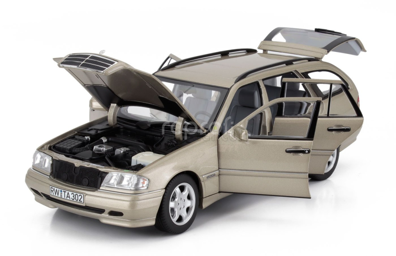 Norev Mercedes benz C-class C200 (s202) T-modell Sw Station Wagon 1997 1:18 Kouřová Stříbrná Met