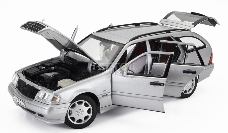 Norev Mercedes benz C-class C200 (s202) T-modell Sw Station Wagon 1997-2001 1:18 Silver