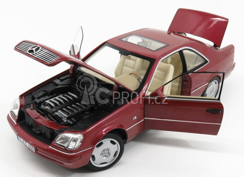 Norev Mercedes benz Cl-class Cl600 Coupe 1994 1:18 Almandinová Červená Met