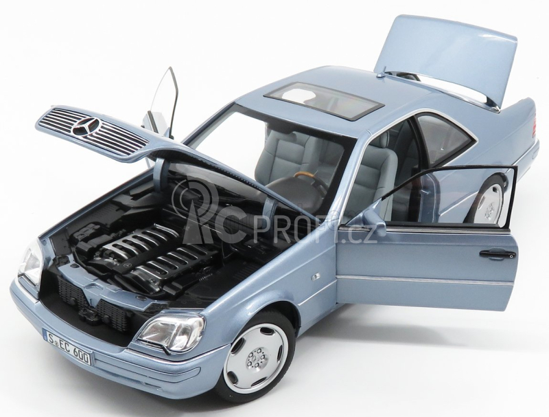 Norev Mercedes benz Cl-class Cl600 Coupe 1994 1:18 Světle Modrá Met