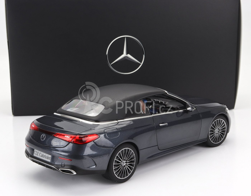 Norev Mercedes benz Cle-class Cabriolet (a236) Amg Line 2024 1:18 Grafitově Šedá Černá