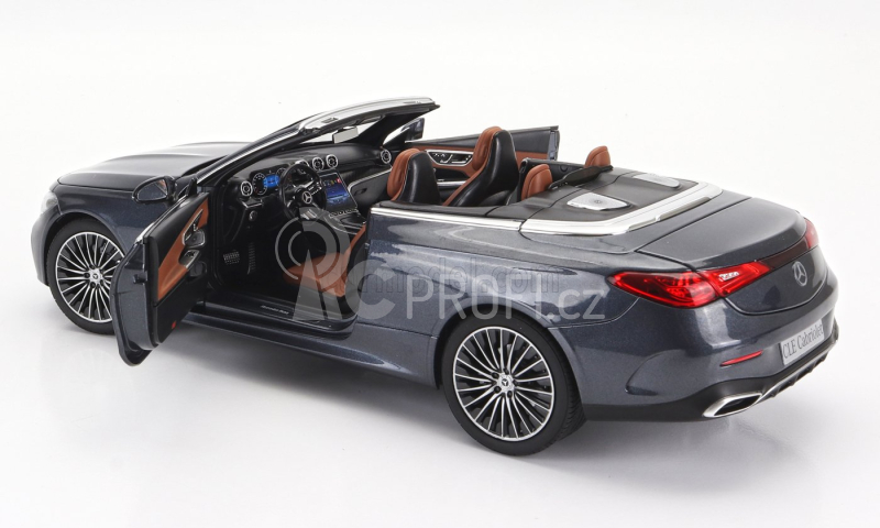 Norev Mercedes benz Cle-class Cabriolet (a236) Amg Line 2024 1:18 Grafitově Šedá Černá