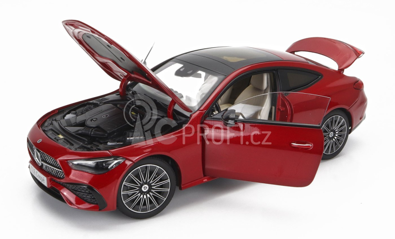 Norev Mercedes benz Cle-class Coupe (c236) Amg Line 2023 1:18 Patagonská Červená Světlá