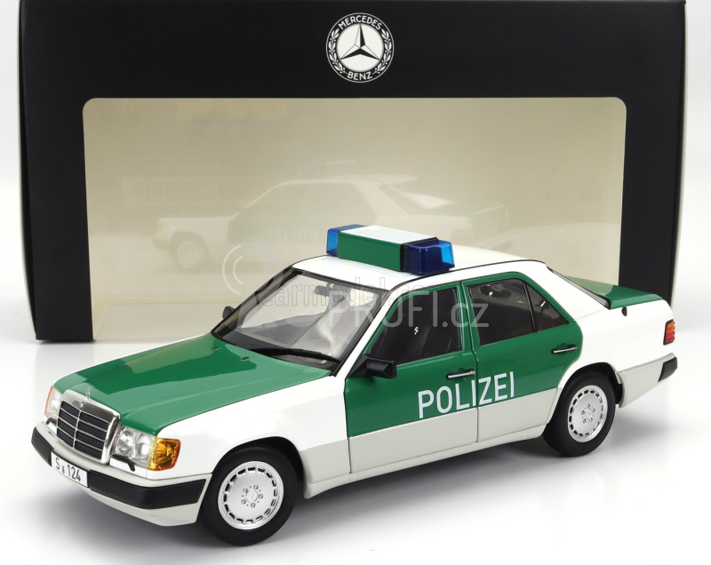 Norev Mercedes benz E-class 230e (w124) Germany Polizei 1989-1993 1:18 Bílá Zelená