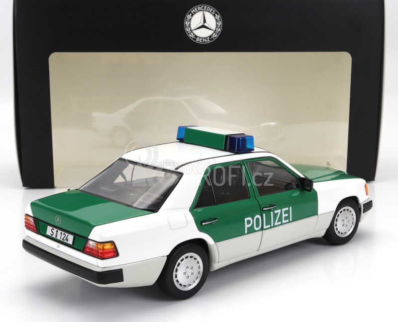 Norev Mercedes benz E-class 230e (w124) Germany Polizei 1989-1993 1:18 Bílá Zelená