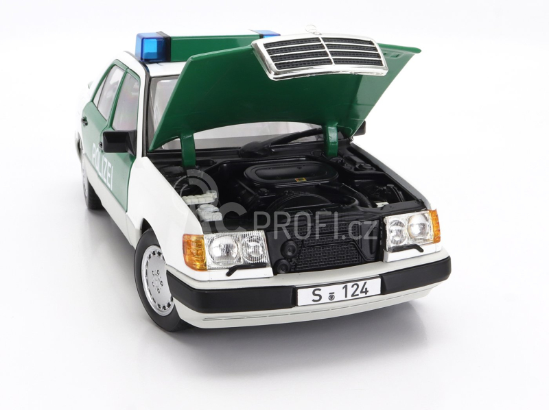 Norev Mercedes benz E-class 230e (w124) Germany Polizei 1989-1993 1:18 Bílá Zelená