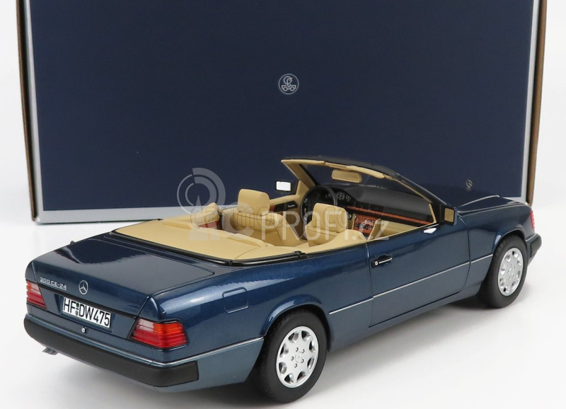 Norev Mercedes benz E-class 300ce 24v (a124) Cabriolet Open 1991 1:18 Námořní Modrá Met