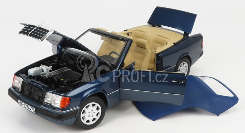 Norev Mercedes benz E-class 300ce 24v (a124) Cabriolet Open 1991 1:18 Námořní Modrá Met