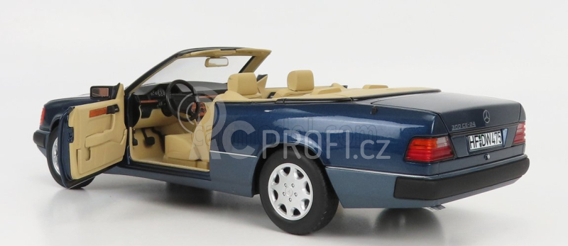 Norev Mercedes benz E-class 300ce 24v (a124) Cabriolet Open 1991 1:18 Námořní Modrá Met