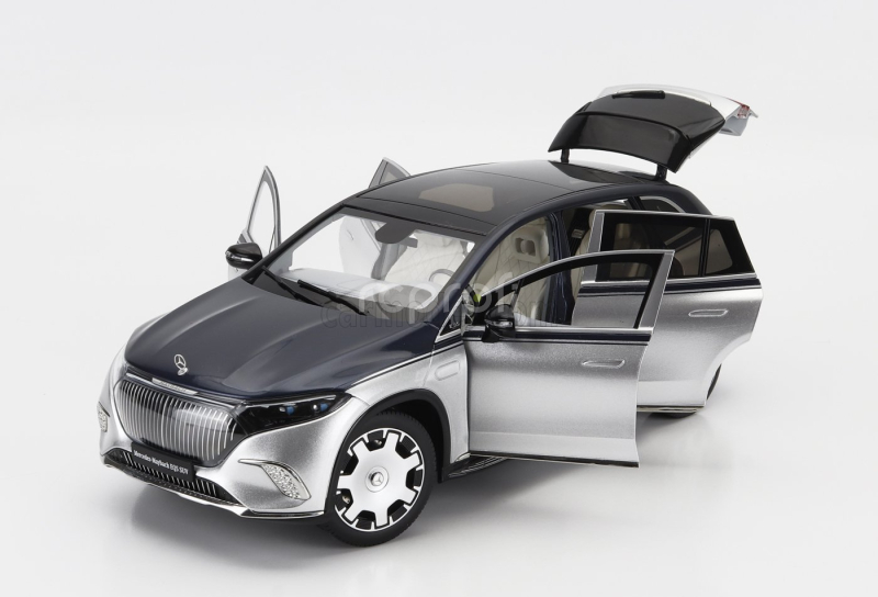 Norev Mercedes benz Maybach Eqs 680 (z296) Suv 2024 1:18 Stříbrná Modrá