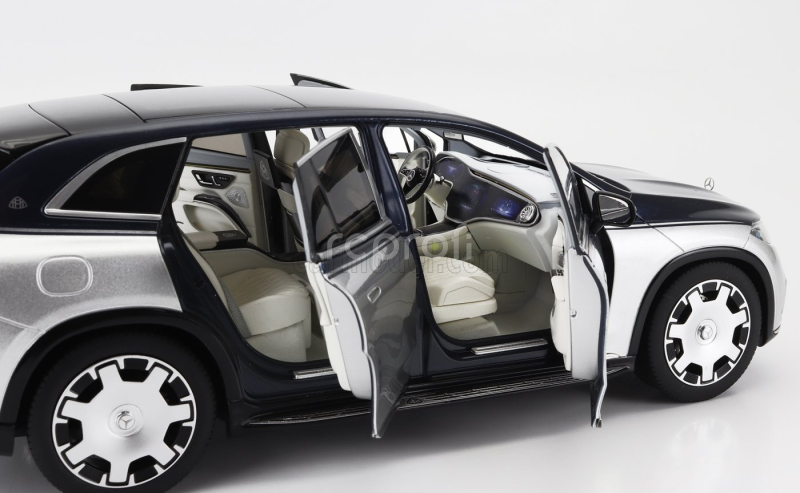 Norev Mercedes benz Maybach Eqs 680 (z296) Suv 2024 1:18 Stříbrná Modrá