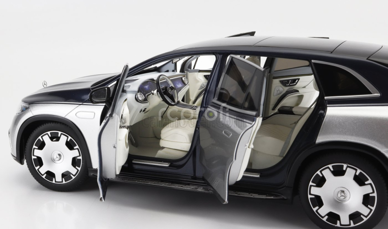 Norev Mercedes benz Maybach Eqs 680 (z296) Suv 2024 1:18 Stříbrná Modrá