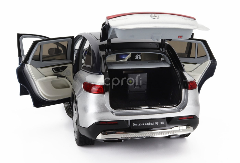 Norev Mercedes benz Maybach Eqs 680 (z296) Suv 2024 1:18 Stříbrná Modrá