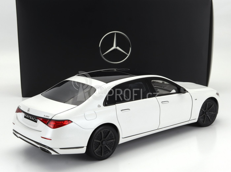 Norev Mercedes benz S-class S680 Maybach (x223) 4-matic Night Series 2019 1:18 Opalit Bílá Magno Černá