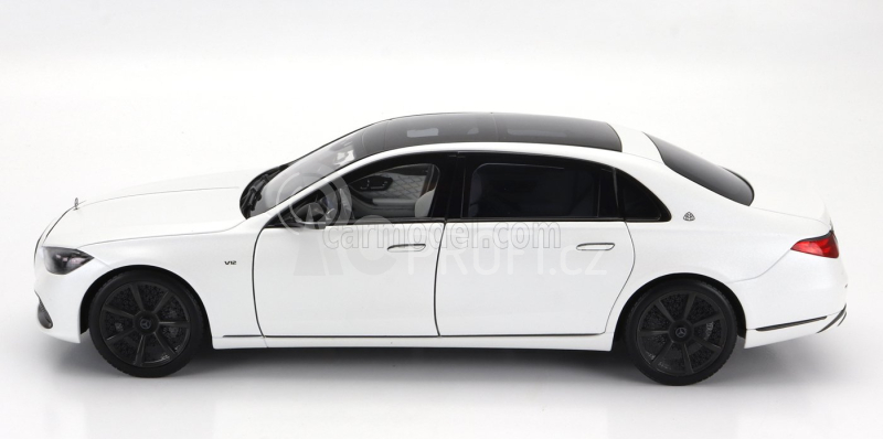 Norev Mercedes benz S-class S680 Maybach (x223) 4-matic Night Series 2019 1:18 Opalit Bílá Magno Černá
