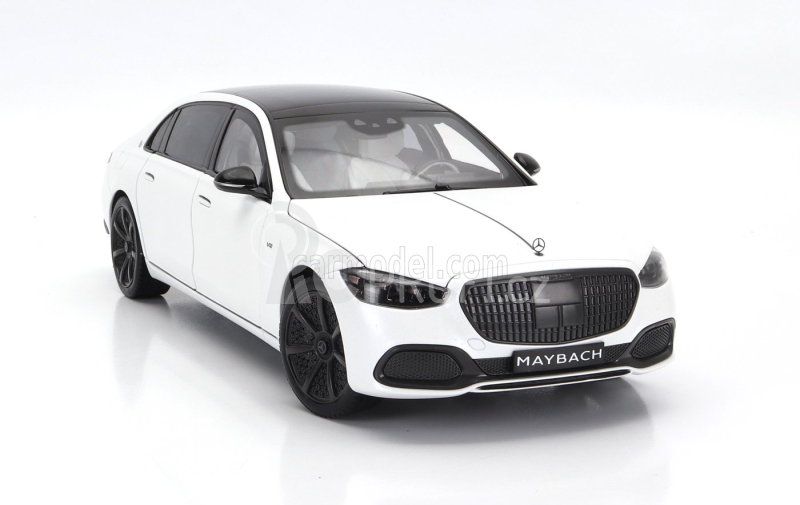 Norev Mercedes benz S-class S680 Maybach (x223) 4-matic Night Series 2019 1:18 Opalit Bílá Magno Černá