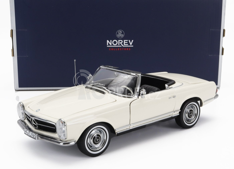 Norev Mercedes benz Sl-class 230sl (w113) Spider Hard-top 1963 1:18 Bílá