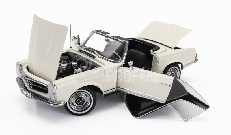 Norev Mercedes benz Sl-class 230sl (w113) Spider Hard-top 1963 1:18 Bílá