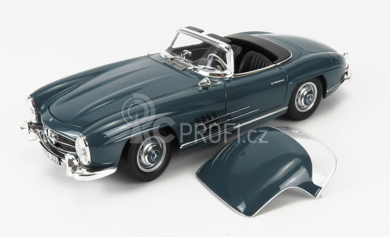 Norev Mercedes benz Sl-class 300sl Roadster Spider (w198 Ii) 1957 1:18 Modrá Šedá