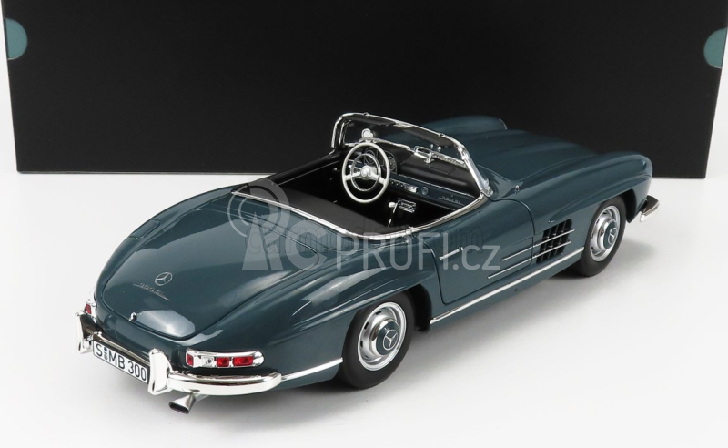 Norev Mercedes benz Sl-class 300sl Roadster Spider (w198 Ii) 1957 1:18 Modrá Šedá