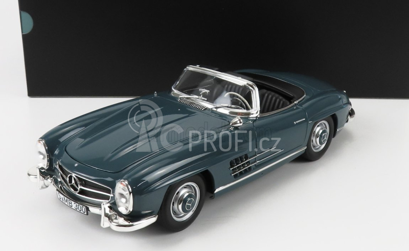 Norev Mercedes benz Sl-class 300sl Roadster Spider (w198 Ii) 1957 1:18 Modrá Šedá