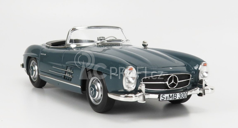 Norev Mercedes benz Sl-class 300sl Roadster Spider (w198 Ii) 1957 1:18 Modrá Šedá