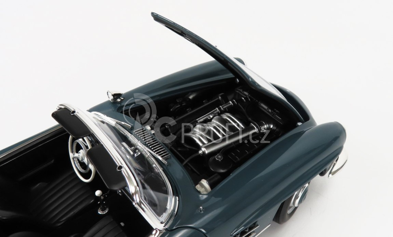 Norev Mercedes benz Sl-class 300sl Roadster Spider (w198 Ii) 1957 1:18 Modrá Šedá