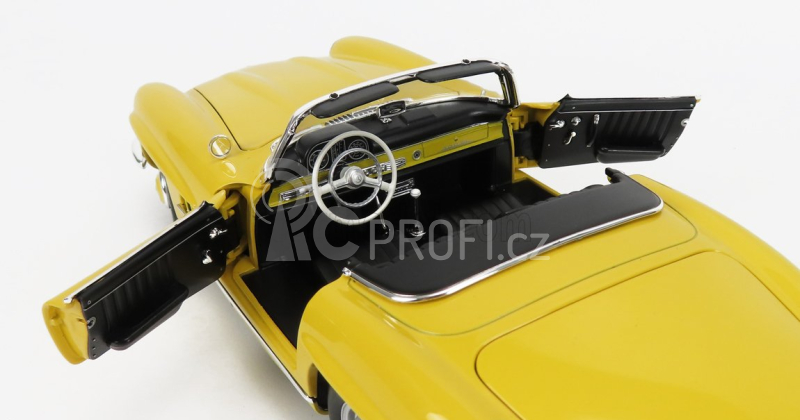 Norev Mercedes benz Sl-class 300sl Roadster Spider (w198 Ii) 1957 1:18 Žlutá
