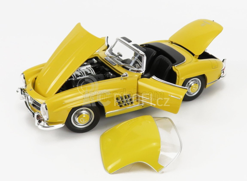 Norev Mercedes benz Sl-class 300sl Roadster Spider (w198 Ii) 1957 1:18 Žlutá