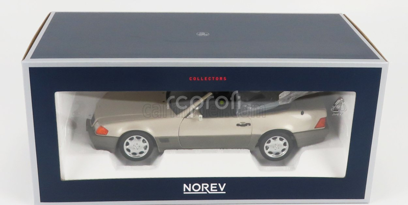 Norev Mercedes benz Sl-class Sl500 Cabriolet 1989 1:18 Kouřová Stříbrná Met