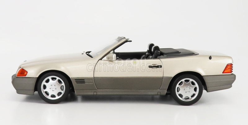Norev Mercedes benz Sl-class Sl500 Cabriolet 1989 1:18 Kouřová Stříbrná Met