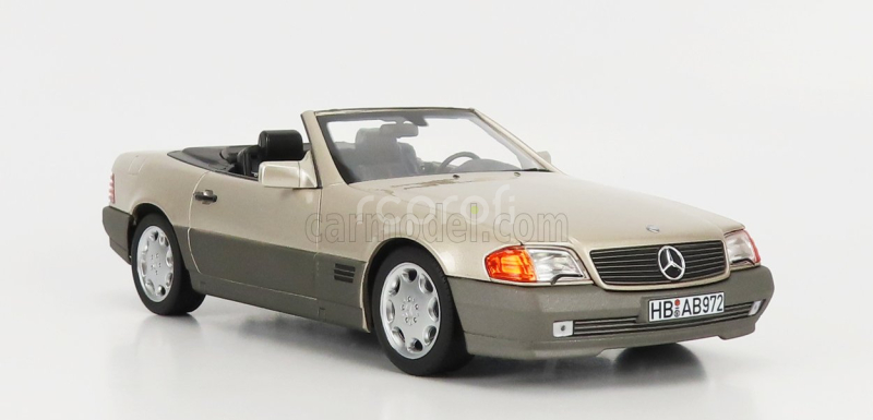 Norev Mercedes benz Sl-class Sl500 Cabriolet 1989 1:18 Kouřová Stříbrná Met