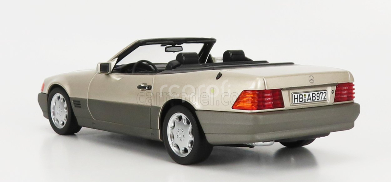 Norev Mercedes benz Sl-class Sl500 Cabriolet 1989 1:18 Kouřová Stříbrná Met