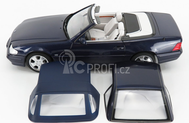 Norev Mercedes benz Sl-class Sl500 (r129) Spider Hard-top 1998 1:18 Blue Met
