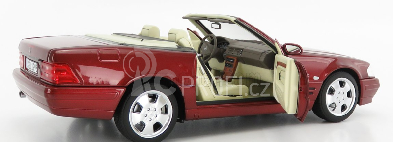 Norev Mercedes benz Sl-class Sl500 (r129) Spider Hard-top 1998 1:18 Red Met