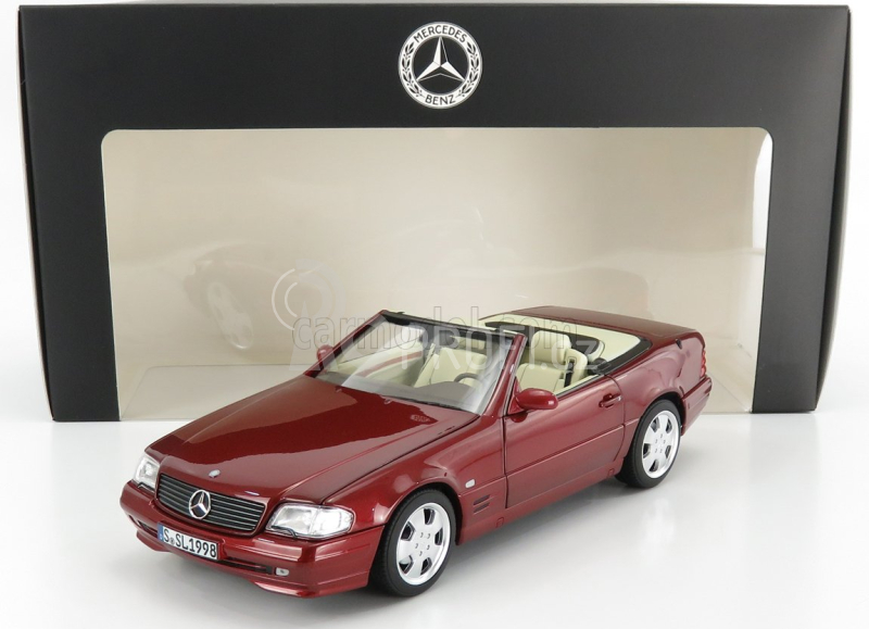 Norev Mercedes benz Sl-class Sl500 (r129) Spider Hard-top 1998 1:18 Red Met