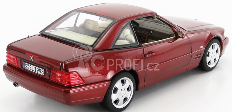Norev Mercedes benz Sl-class Sl500 (r129) Spider Hard-top 1998 1:18 Red Met
