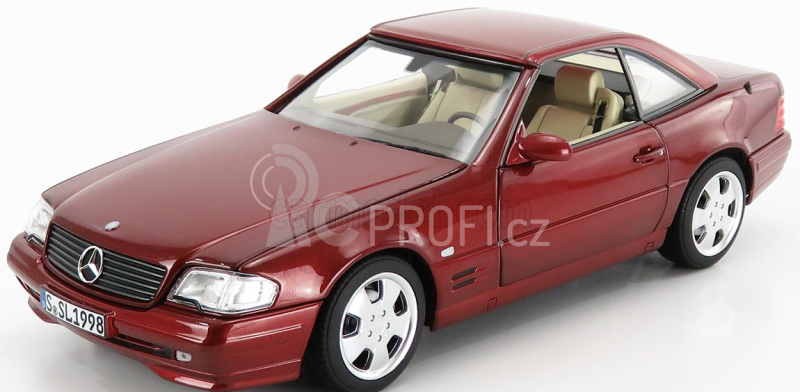 Norev Mercedes benz Sl-class Sl500 (r129) Spider Hard-top 1998 1:18 Red Met