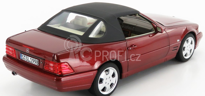Norev Mercedes benz Sl-class Sl500 (r129) Spider Hard-top 1998 1:18 Red Met