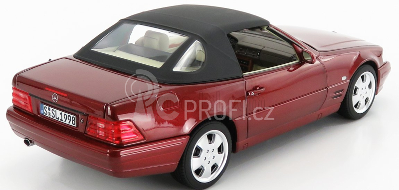 Norev Mercedes benz Sl-class Sl500 (r129) Spider Hard-top 1998 1:18 Red Met